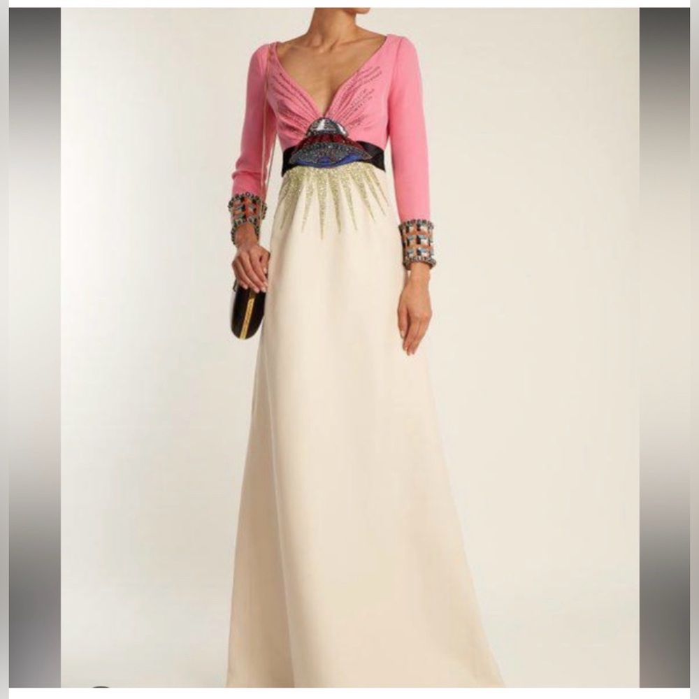 GUCCI UFO Embroidered Gown/Dress Runway
